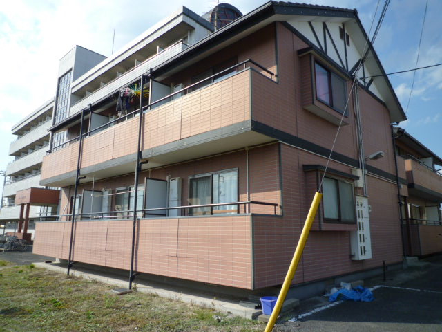 倉敷市下庄のアパートの外観