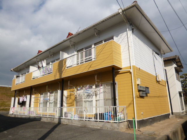 倉敷市酒津のアパートの外観