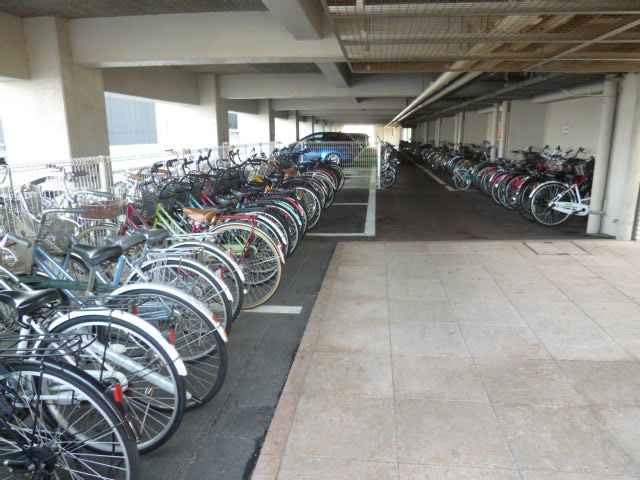 倉敷市二子の賃貸マンションのその他共用部分|自転車置き場