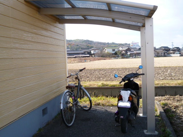 倉敷市福島のアパートのその他共用部分|自転車置き場
