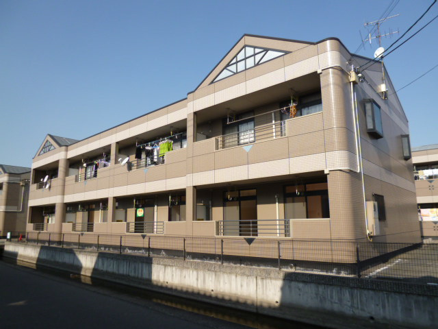 倉敷市茶屋町のアパートの外観