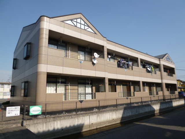 倉敷市茶屋町のアパートの外観
