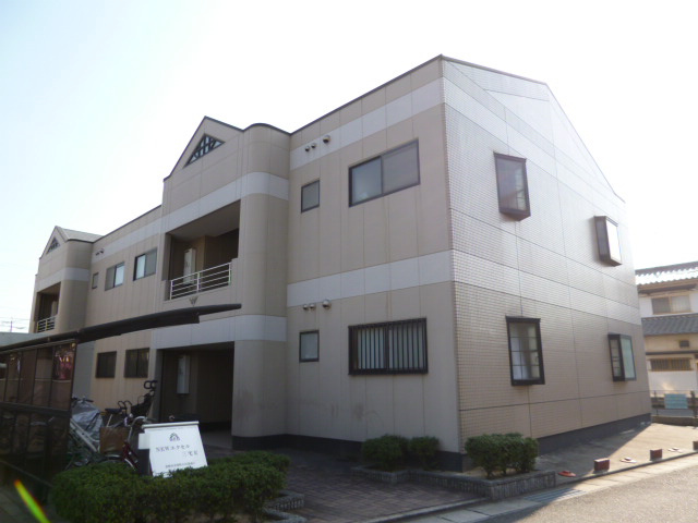倉敷市茶屋町のアパートの外観