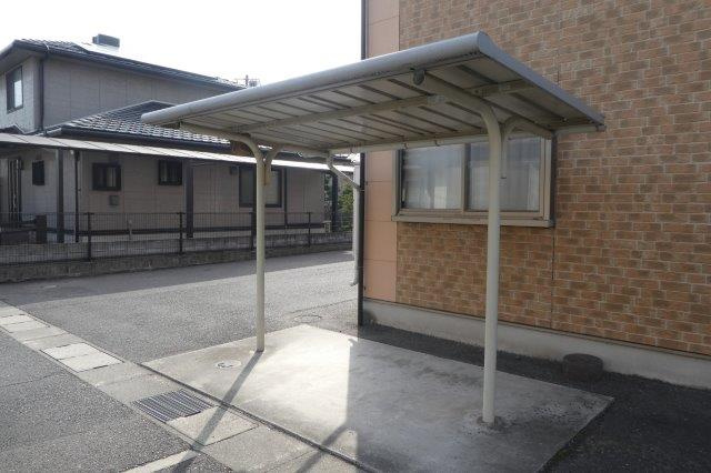 倉敷市茶屋町のアパートのその他共用部分|自転車置き場