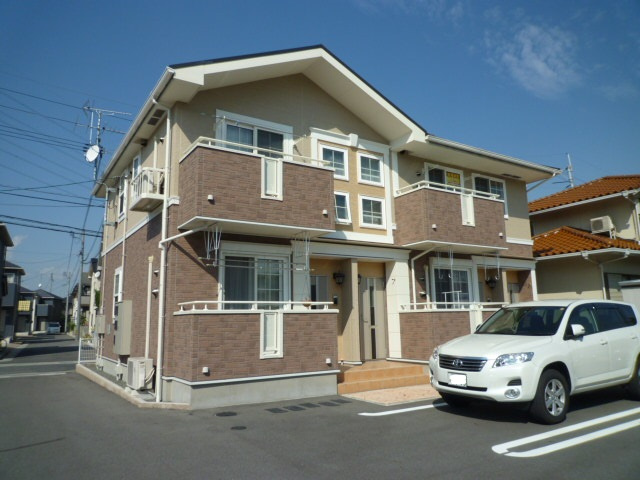 倉敷市福井のアパートの外観