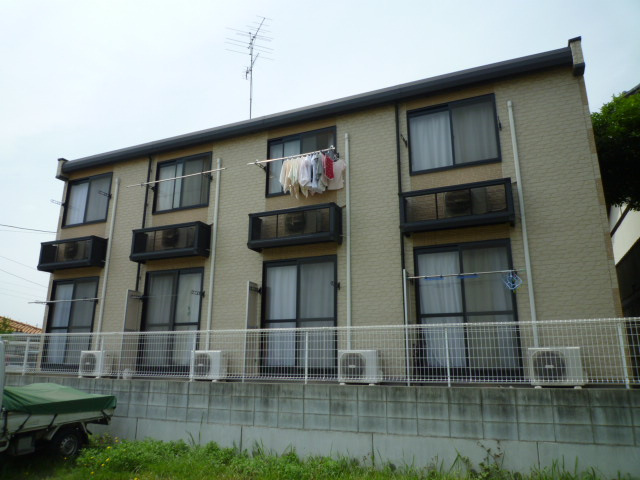 都窪郡早島町若宮のアパートの外観