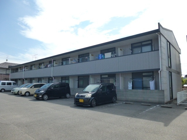 倉敷市茶屋町のアパートの外観