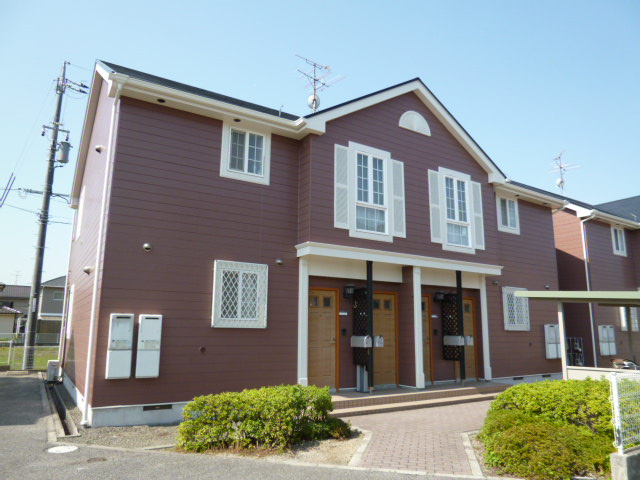 倉敷市茶屋町のアパートの外観