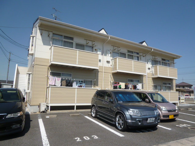総社市門田のアパートの外観