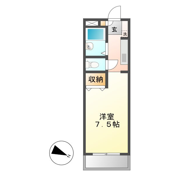 サンルームあじさいの間取り