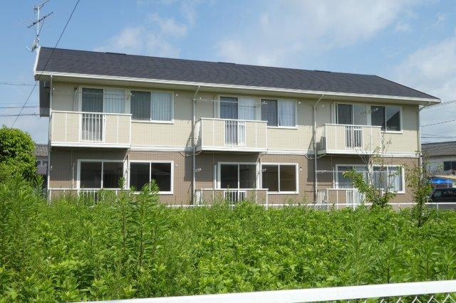 倉敷市茶屋町のアパートの外観