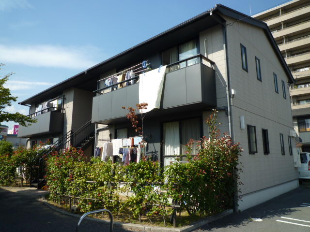倉敷市笹沖のアパートの外観
