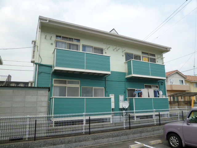 倉敷市中庄のアパートの外観