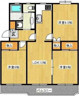 【間取り】 | 宮前平アベリア１号棟 | 間取り図