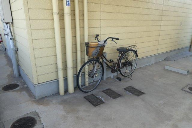 倉敷市青江のアパートのその他共用部分|自転車置き場