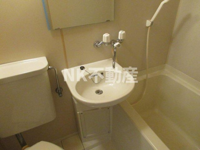 【洗面所】 | PALMIZIO花園Ⅰ（河内花園賃貸） | 洗面です