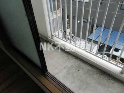 【バルコニー】 | PALMIZIO花園Ⅰ（河内花園賃貸） | 落ち着いた時間を過ごせるバルコニーです