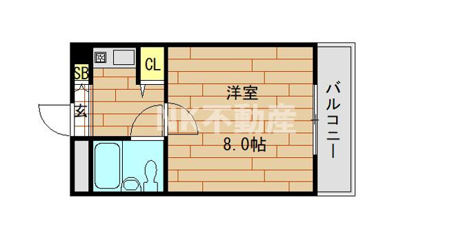 【間取り】 | PALMIZIO花園Ⅰ（河内花園賃貸） | 間取りです