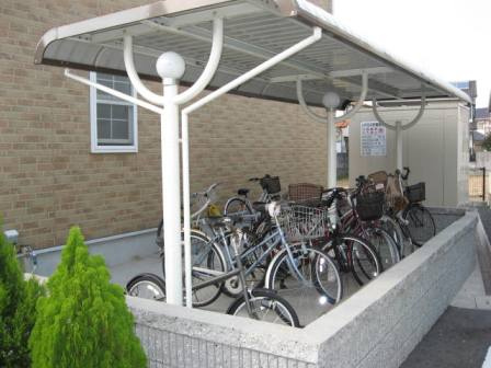 倉敷市福井のアパートのその他共用部分|自転車置き場