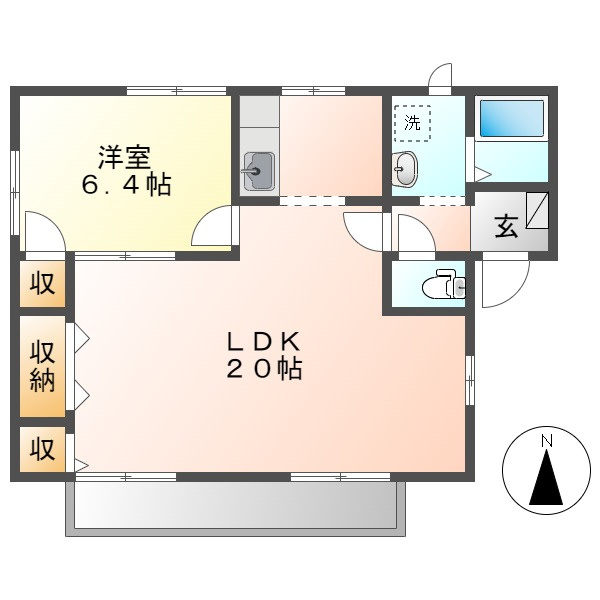 フレグランス大島Ａの間取り