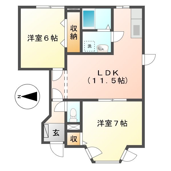 マスカット若宮の間取り