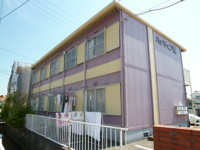倉敷市新田のアパートの外観
