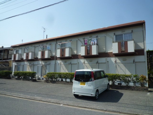倉敷市中庄のアパートの外観