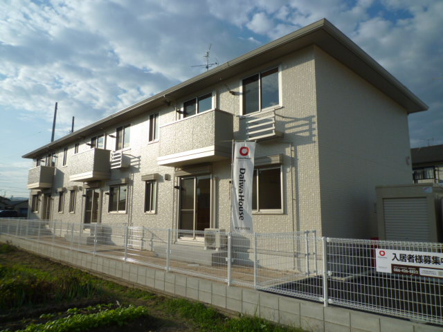 総社市真壁のアパートの外観