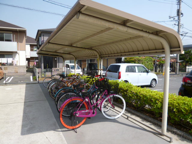 倉敷市茶屋町のアパートのその他共用部分|駐輪場