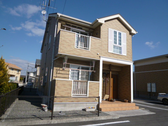 倉敷市茶屋町のアパートの外観