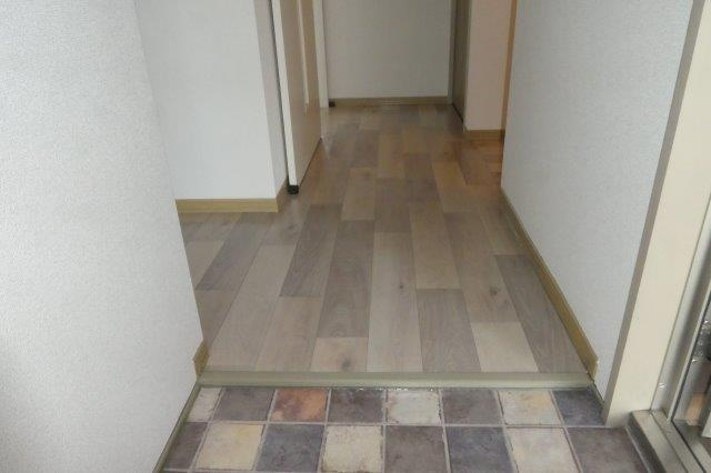 ドミール新田の玄関