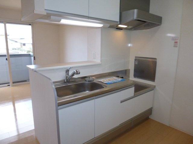 クレイドル浜町のキッチン|ガスコンロ設置可