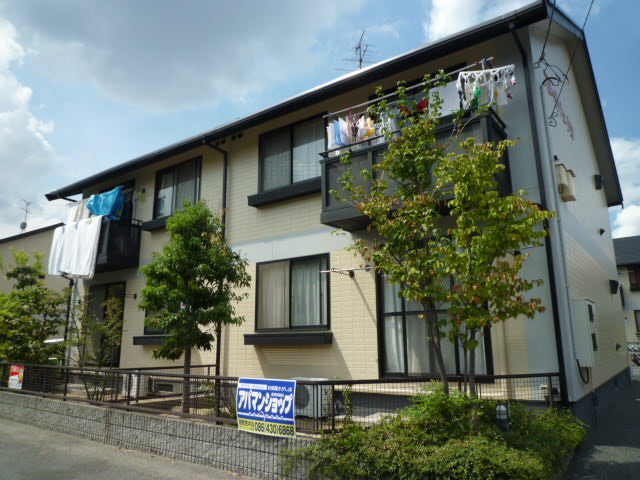 倉敷市笹沖のアパートの外観