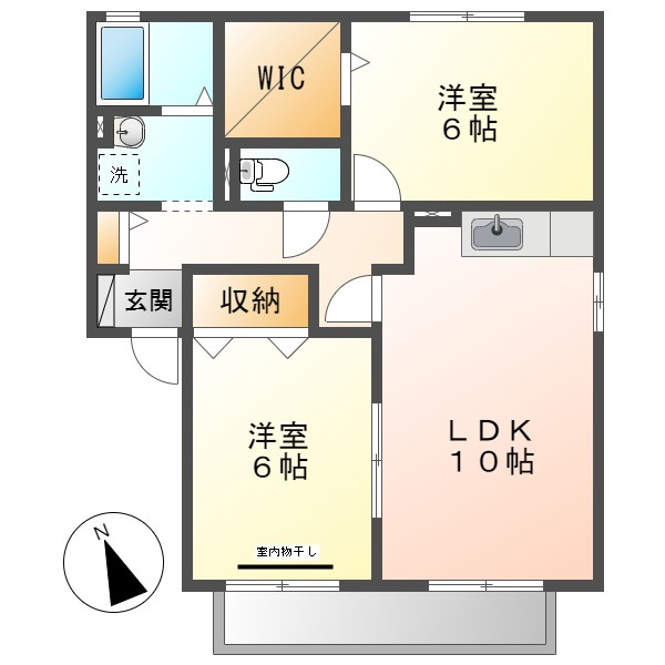 ロイヤルガーデンミルフィーＢの間取り