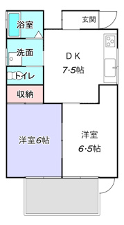 【間取り】 | 下須田貸家 | ※図面と現況が異なった場合は、現況を優先といたします。