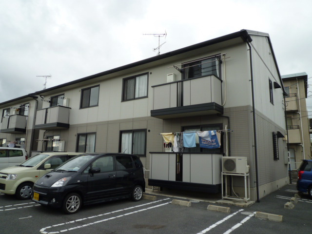 総社市真壁のアパートの外観
