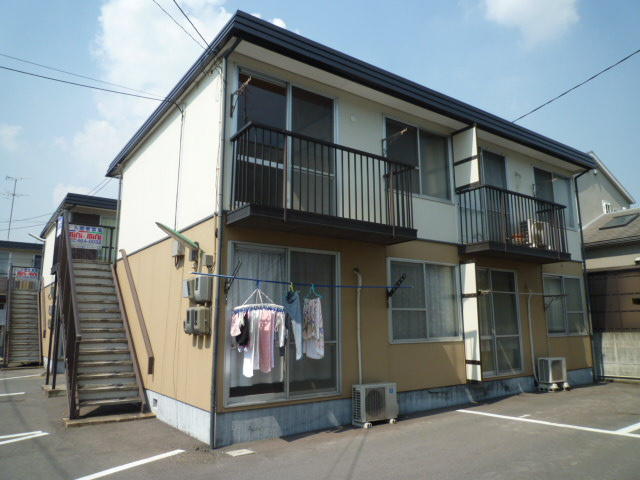 倉敷市羽島のアパートの外観