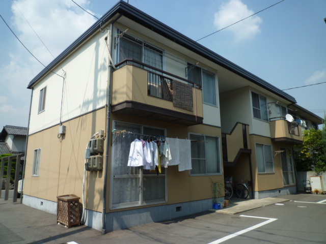 倉敷市羽島のアパートの外観