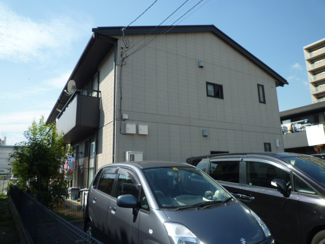倉敷市笹沖のアパートの外観
