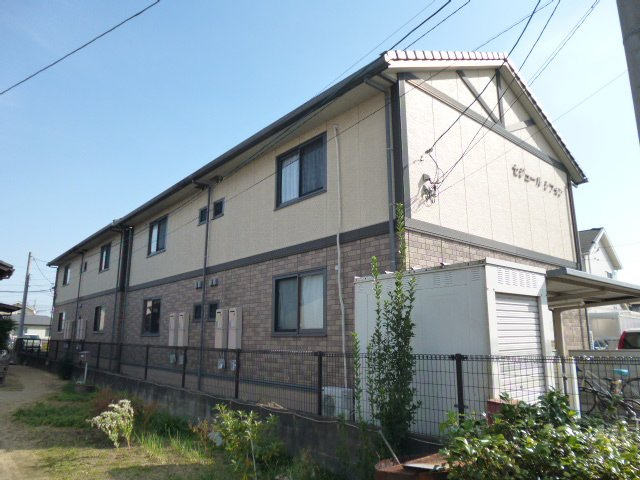 倉敷市茶屋町のアパートの外観