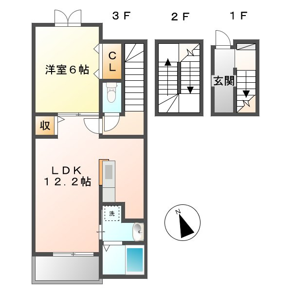 グランソレイユの間取り