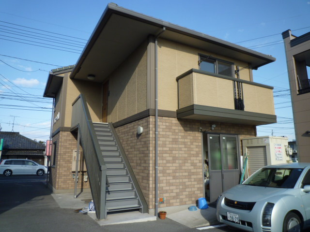 倉敷市八王寺町のアパートの外観