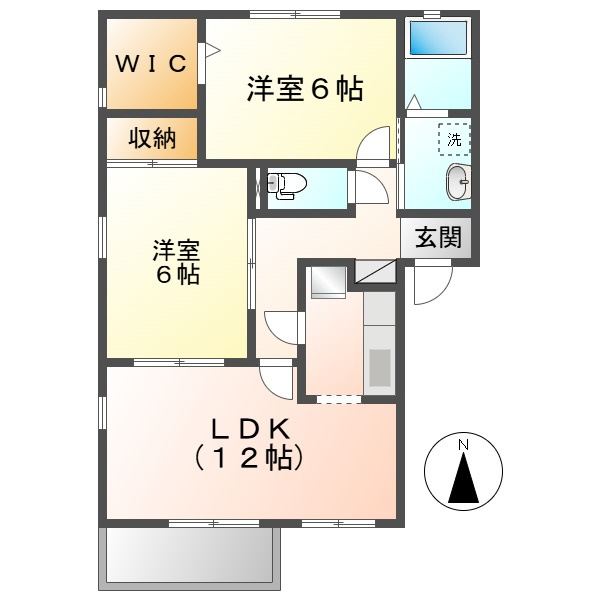 フォブール’９６　Ｂの間取り