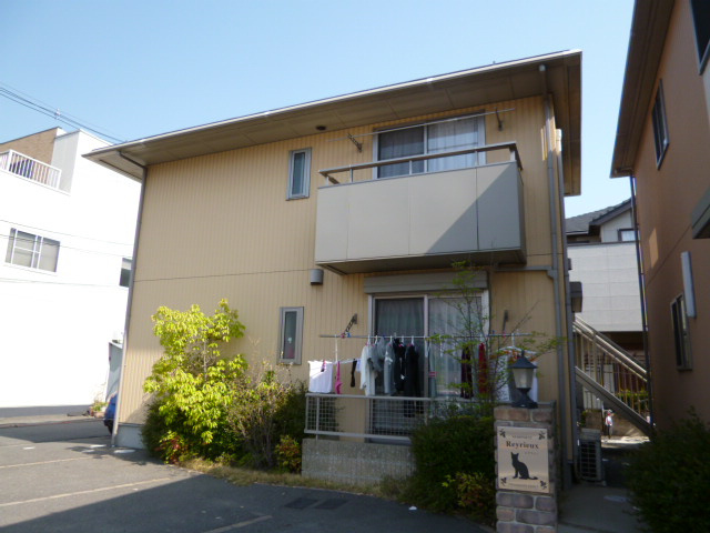 倉敷市茶屋町のアパートの外観