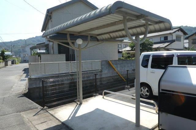 総社市清音上中島のアパートのその他共用部分|自転車置き場