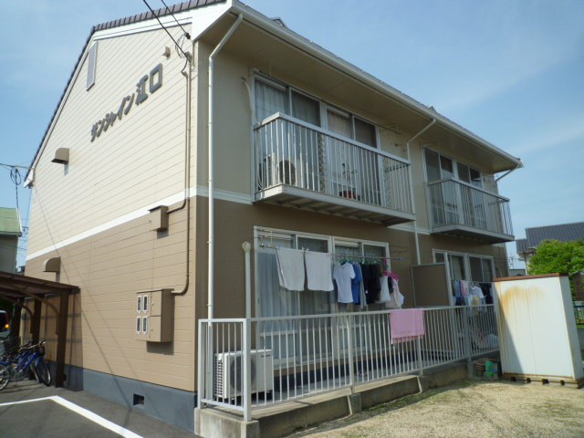倉敷市福島のアパートの外観