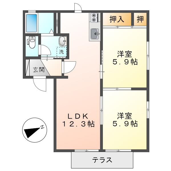 シャーメゾン和Ａの間取り