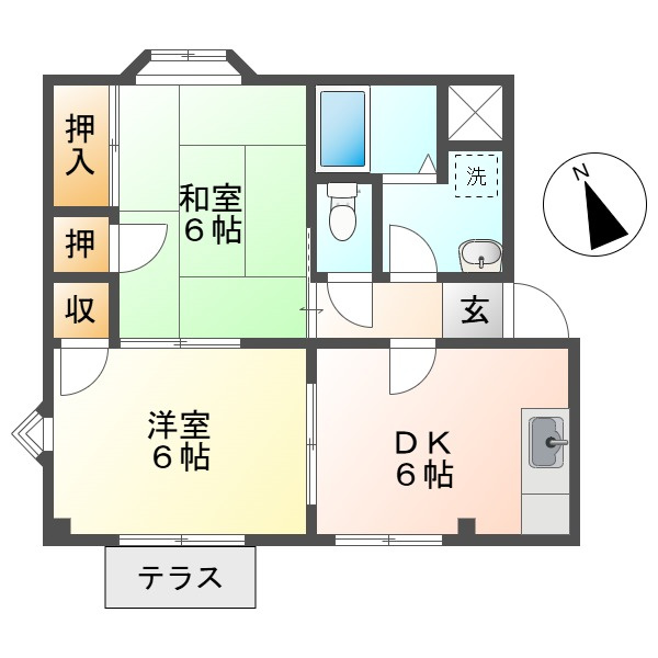 コーポ東町Ａの間取り