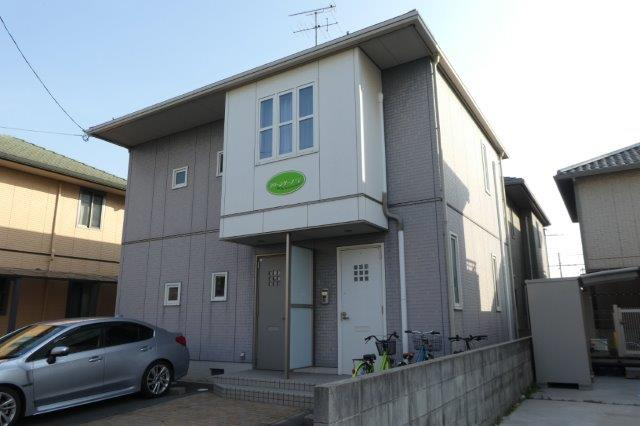 倉敷市茶屋町のアパートの外観