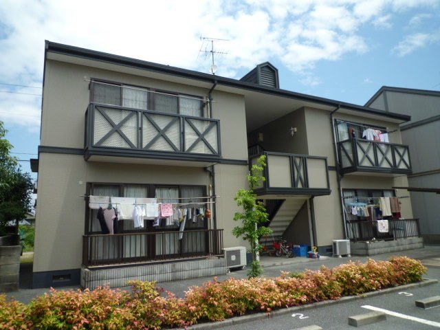 倉敷市羽島のアパートの外観